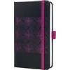SIGEL J5212 Jolie Agenda settimanale 2025, copertina rigida, 9,5 x 15 cm, 174 pagine, nero, rosa