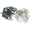 KAISH - 50 viti di montaggio per pickup per chitarra e basso, molle adatte a Precision P Bass Jazz J Bass o P90, colore: nero