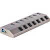 StarTech.com Hub USB-C Autoalimentato a 7 Porte con Interruttori Individuali - Multipresa USB 3.0 5Gbps per Notebook e PC - 5G7AIBS-USB-HUB-EU