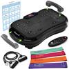 Bluefin Fitness Pedana Vibrante Bluefin Fitness Ultra Slim Power | Modellatore Vibrante | 5 programmi + 180 livelli | Allenamento completo | Fitness silenzioso a casa | Facile da riporre | Design elegante e compatto