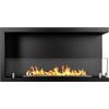 Divina Fire Camino a bioetanolo da incasso ad angolo biocamino angolare 90x45 SUTRI 90 DX