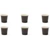 Excelsa Trendy Set 6 Bicchierini da Caffè, Porcellana, Capacità 90 ML., Grigio Tortora