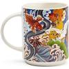 Excelsa Kimono Set 4 Tazze Mug, Porcellana New Bone China, Capacità 300 Ml.