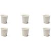 Excelsa Fashion White Set 6 Bicchierini da Caffè, Porcellana, Capacità 90 ML., Bianco