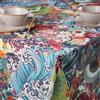 Excelsa Kimono Tovaglia Rettangolare da Tavolo, 70% Cotone e 30% Poliestere, Cm. 140 x 240, Decoro Orientale