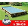 Piscina in legno 500 x 800 m rettangolare Linea 800 Ubbink