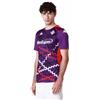 Kappa - Maglia Pre-Gara ACF Fiorentina da Uomo, Tessuto Riciclato con Grafica Sublimata e Hydro-Way Protection, Slim Fit, Colore Viola, Taglia M