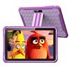 PRITOM Tablet per bambini con custodia, da 10 pollici, Android, con telefono 3G, controllo parentale, WiFi, 6000mAh, Quad Core, 2GB RAM, 32GB ROM, schermo HD IPS, Viola