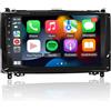 Ezonetronics Autoradio Android per Mercedes-Benz A/B W169 W245 Sprinter Viano Vito con Carplay Android Auto touch screen da 9 pollici Navigazione GPS Bluetooth USB WIFI SWC Player 2G RAM + 32G ROM