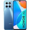HONOR X6 Smartphone, Telefono Cellulare da 4+64GB, Supporta Memoria Esterna fino a 1TB, Fotocamera Tripla 50MP, Processore Helio G25 a 8 core, 5000 mAh, Display 6,5, Dual SIM, Android 12, Blu