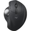 Logitech MX Ergo S mouse trackball wireless avanzato, mouse ergonomico wireless ricaricabile USB-C con Bluetooth e dongle crittografato, 6 pulsanti programmabili, per PC/Mac - Grafite