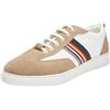 Boline, Sneakers in Pelle Uomo, Bianco Beige, 42 EU