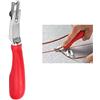 Fdit Coltello per tagliare la superficie di saldatura di pavimenti, 180 mm Livellatore manuale per saldatura di pavimenti in vinile in lega di zinco e alluminio con 3 lame
