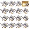 GAOUTO 15 luci a LED a cerniera, con sensore a LED, universale, per armadio, per casa, cucina, armadio, cucina, casa, cucina (bianco caldo)