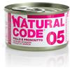 Natural Code Adult Cat Cibo Umido per Gatti - 05-Pollo e Prosciutto - 24x85 gr