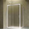 Siro Box doccia ad angolo 100x90 cm 1 anta scorrevole bianco/stampato
