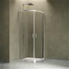 Siro Box doccia tondo 90x90 cm con 2 ante scorrevoli cromo/trasparente