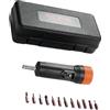 VEVOR Set di Chiavi per Cacciavite Dinamometrico da 1/4" Gamma di Regolazione della Coppia 10-70 pollici-libbre, Cacciavite Dinamometrico con Incremento di 1 pollici-libbre, Set Punte per Cacciavite