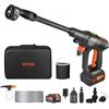 VEVOR Idropulitrice Portatile Senza Fili, Idropulitrice Autolavaggio da 652 PSI 1,1 GPM, Idropulitrice Portatile ad Alta Pressione con Batteria da 4,0 Ah, Pulitrice Portatile Accessori con Valigetta