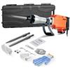 VEVOR Martello Demolitore per Calcestruzzo 2200W 2 Punte a Scalpello per 1400BPM, Kit di Martello Demolitore Elettrico 220V per Lavorazione su Cemento Mattoni Piastrelle Demolizione per Muro 66J 2200W