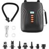VEVOR Pompa per Sup, a Batteria Ricaricabile, Pompa d'Aria Portatile per SUP a Doppio Stadio di Gonfiaggio e Sgonfiaggio, con Funzione di Spegnimento Automatico e Connettore per Auto a 12 V CC