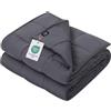 ZonLi Coperta ponderata rinfrescante 6,8 kg (150 x 80 cm, taglia queen, grigia), coperta ponderata raffreddata per adulti, regalo per i tuoi cari