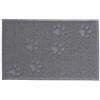 lionto Tappetino per lettiera per gatti in PVC robusto, 40x60 cm, facile da pulire con rivestimento antiscivolo, mantiene pulito l'appartamento, delicato sulle zampe dei gatti, grigio