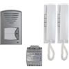 Kit Citofono Bifamiliare 2 fili (1+1) 2CKSD+ Farfisa - ALIMENTATORE POTENZIATO