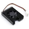 Waveshare Ventola di Raffreddamento per Raspberry Pi Compute Module 4 CM4, Dissipatore di Calore All-in-one, PWM Velocità Regolabile, 8000±10% RPM, Rumore Basso, con Nastri Termici