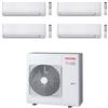 Toshiba Climatizzatore Condizionatore Toshiba Serie New Seiya R32 WiFi Opzionale* Quadri Split Inverter 10000 + 10000 + 10000 + 10000 (9000 + 9000 + 9000 + 9000) BTU con U.E. RAS-5M34U2AVG-E NOVITÁ Classe A++/A+