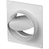 VONLIS® Flangia di montaggio per tubo di ventilazione, valvola di non ritorno, in plastica, Ø 150 mm