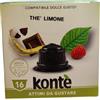 Kontè Capsule Tè al Limone Solubile Compatibili Dolce Gusto - Confezione da 16 Capsule