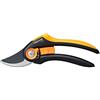 Fiskars Forbici da potatura con lame bypass, Plus SmartFit, P541, Per rami freschi e ramoscelli, Rivestimento antiaderente, Lame in acciaio inox, Lunghezza: 20,1 cm, Nero/Arancione, 1057169