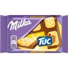 Milka, Tuc, Tavoletta di Cioccolato al Latte Ripieno di Biscotti Tuc, 100% Latte Alpino, Cacao Sostenibile, 20x35g (20 tavolette da 35g)