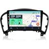 YUNTX Android 14 2 Din Autoradio per Nissan Juke/ YF15 Infiniti ESQ (2010-2017)-9 pollice Touch Screen-Gratuiti Camera-Support DAB/Bluetooth 5.0/CarPlay/WiFi/Controllo del volante/Mirror-Link/WiFi/USB