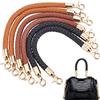 PH PandaHall 6pz 31.5cm Manico Intrecciato per Borsa Cinghie per Borsa in Pelle, 3 Colori Manici di Ricambio per Cinturino Corto con Chiusura a Moschettone Dorato per Borsa a Tracolla Fai da Te