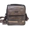 COVERI COLLECTION Coveri Borsa Uomo a Tracolla in Pelle Sintetica, Dimensioni 20x18x4,5 cm, con Tasche Multiple e Chiusura a Zip, Tasca Frontale chiusa con zip e dioppio magnate Art. 5502 (MARRONE)