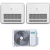 Hisense Condizionatore Dual Split Console Hisense 9+12 con 2AMW52U4RXC R-32 Wi-Fi Optional con Telecomando di Serie