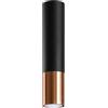 SOLLUX lighting Lampada da Soffitto - Lampadario in Acciaio - 1 Paralume - Lampada LED - Nero Rame Loopez