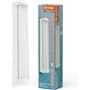 LEDVANCE ORBIS Tube da specchio/applique con LED, bianco, vetro con effetto bolle, 9W, 900lm, dimmerabile, 3000/4000K, diametro 40cm, protezione IP44 contro corpi estranei/spruzzi d'acqua