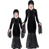 W WIDMANN MILANO Party Fashion - Costume da bambina Dark Girl, abito gotico, strega, Halloween