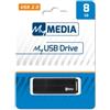 Verbatim - Memoria MyUsb Drive - Nero - 69260 - 8GB (unità vendita 1 pz.)