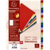 EXACOMPTA Separatore alfabetico A-Z - colori assortiti 160 gr - tasti colorati - A4 - Exacompta (unità vendita 20 pz.)