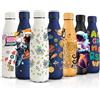 HoneyHolly Borraccia Termica, Senza BPA, Borraccia Bambini, 500ML Acciaio Inossidabile 18/8, Bottiglia Termica A Prova di Perdite, Borraccia Acciaio Inox per Scuola, Ufficio e Attività All'aperto
