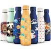 HoneyHolly Borraccia Termica, Senza BPA, Borraccia Bambini, 500ML Acciaio Inossidabile 18/8, Bottiglia Termica A Prova di Perdite, Borraccia Acciaio Inox per Scuola, Ufficio e Attività All'aperto