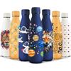 HoneyHolly Borraccia Termica, 500 ml Senza BPA, Bottiglia Termica, Isolamento a Doppia Parete, Borraccia, A Prova di Perdite, Acciaio Inossidabile 18/8, Borraccia Acciaio Inox per Sport, Scuola, Yoga