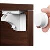 CNMTCCO Serratura magnetica invisibile per sicurezza dei bambini, 12 serrature + 3 chiavi, sicurezza armadio per bambini, protezione per armadi, porte e cassetti, blocco senza foratura, colore: bianco