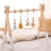 Promise Babe Babe arco gioco bambino legno palestra bambino legno arco gioco neonato giocattolo arco gioco centro attività bambino giallo appeso design arco gioco rimovibile bambini legno