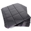 docsmagic.de 100 18-Pocket Pages Black - Sideloading - 11 Holes - MTG PKM YGO - Pagine Nero