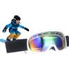 Generico Maschere da snowboard per bambini, maschere per sport sulla neve,Occhiali da sci con protezione UV - Occhiali da neve Occhiali da sci morbidi per bambini da 3 a 10 anni